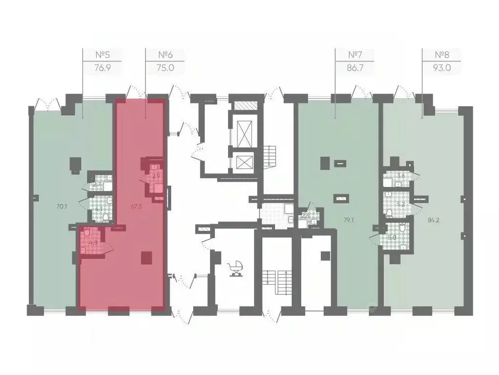 Офис в Санкт-Петербург Партизанская ул., 5 (76 м) - Фото 2