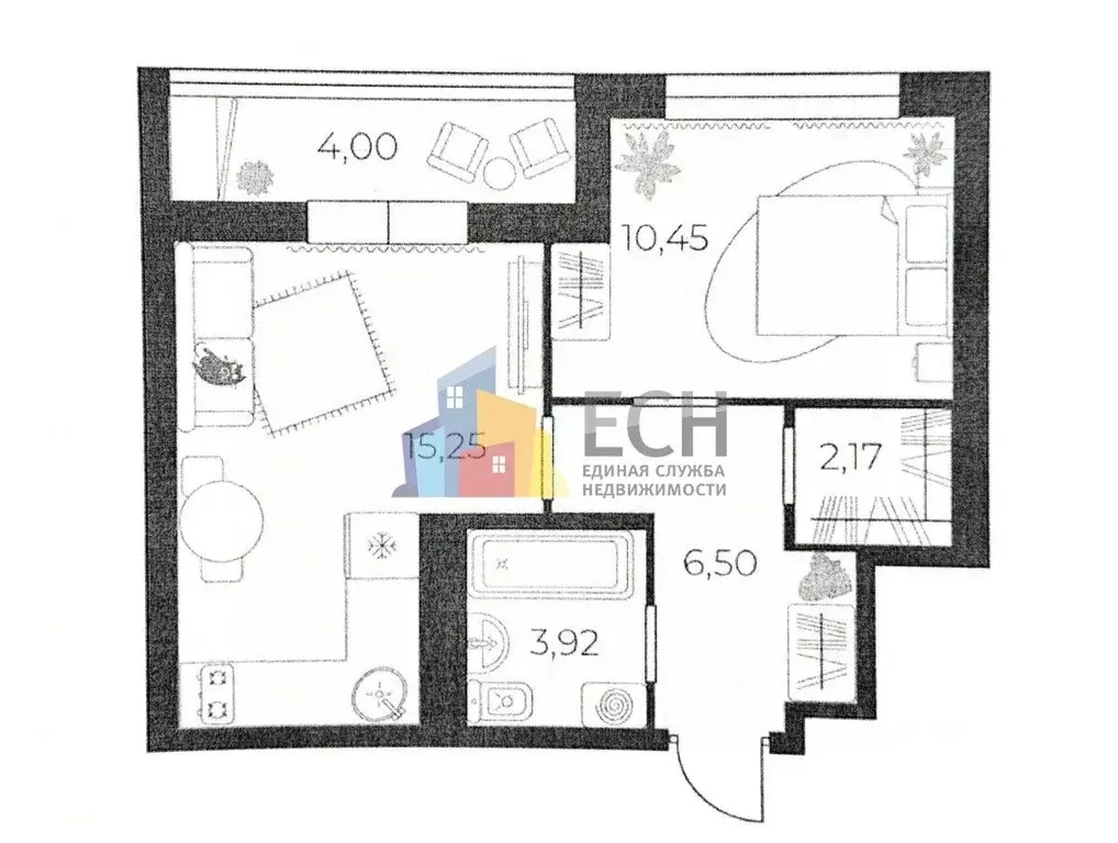 1-к кв. Тульская область, Тула городской округ, пос. Петровский проезд ... - Фото 2