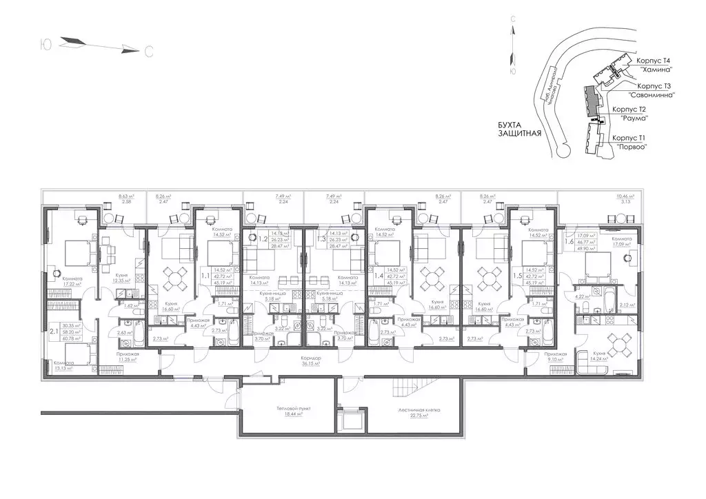 Квартира-студия: Выборг, микрорайон Центральный, квартал Папула (28.47 ... - Фото 2