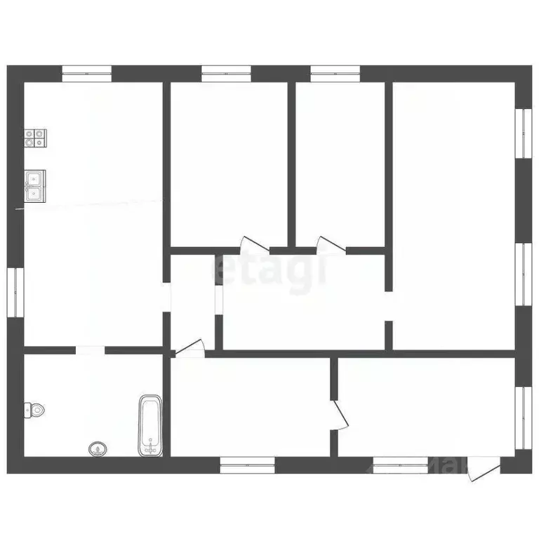 Дом в Саратовская область, Балашов ул. Луначарского, 70 (81 м) - Фото 1