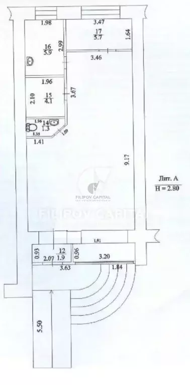 Торговая площадь в Башкортостан, Уфа ул. Мустая Карима, 47 (67 м) - Фото 1