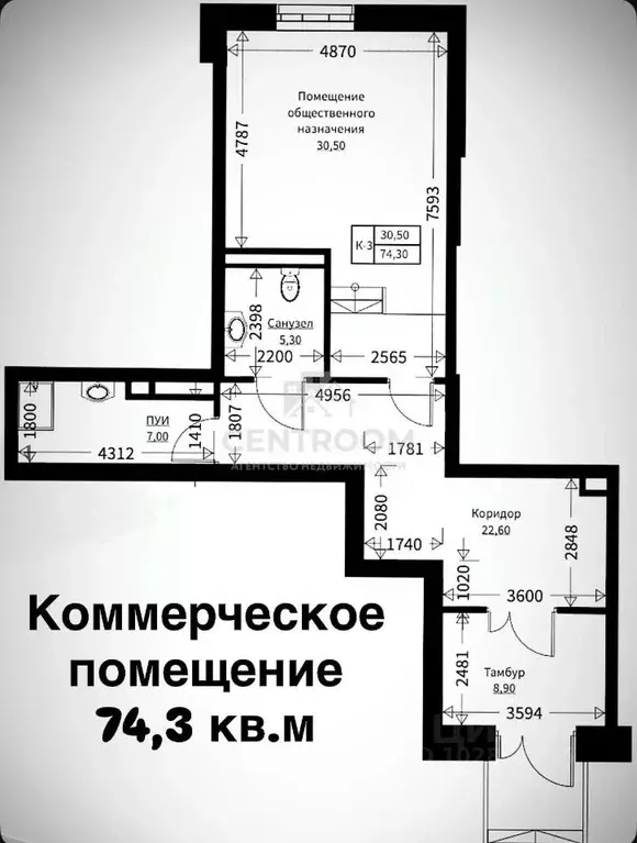 Помещение свободного назначения в Татарстан, Казань Московская ул., 30 ... - Фото 2