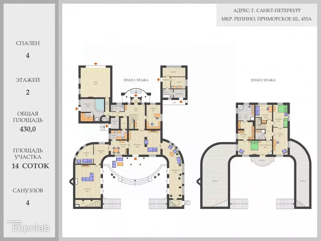 Дом в Санкт-Петербург пос. Репино, Приморское ш., 455к30 (390 м) - Фото 2