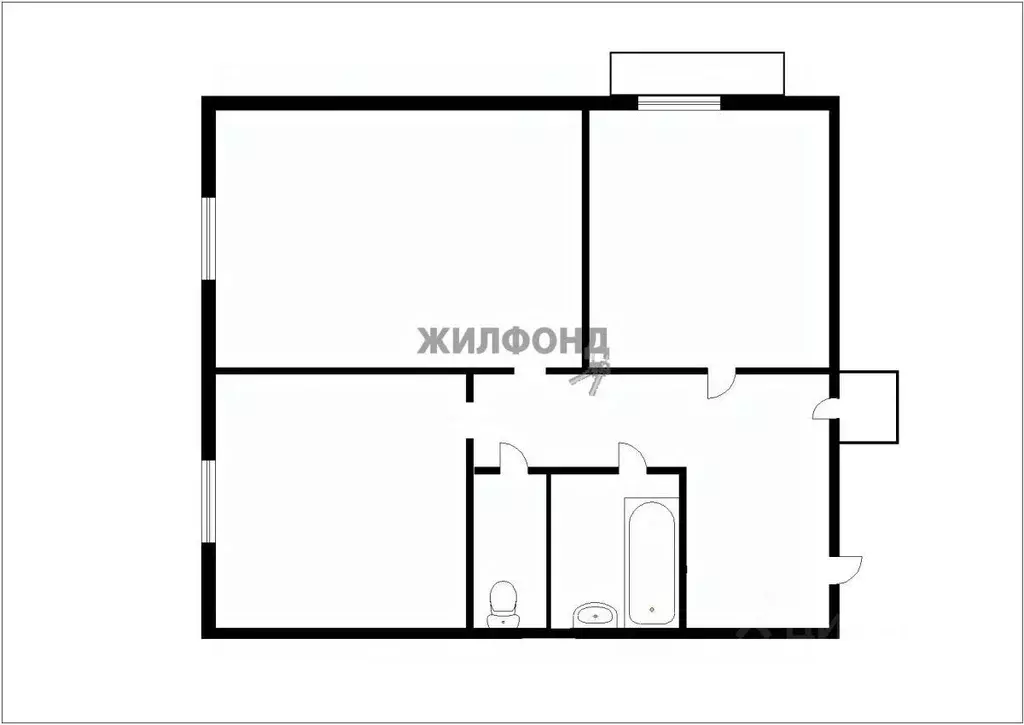 2-к кв. Кемеровская область, Осинники ул. Кирова, 58 (45.0 м) - Фото 1