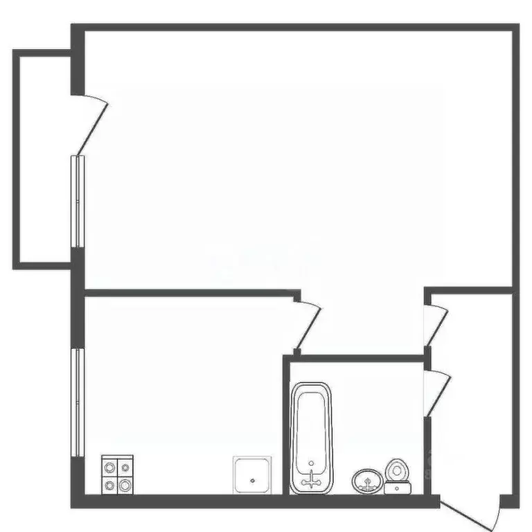 1-к кв. Удмуртия, Ижевск Воткинское ш., 68 (31.0 м) - Фото 2