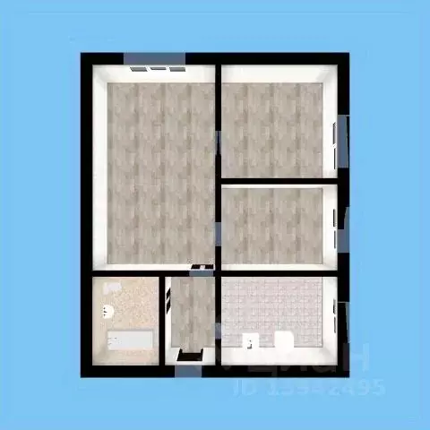 3-к кв. Бурятия, Улан-Удэ ул. Куйбышева, 24 (46.0 м) - Фото 0