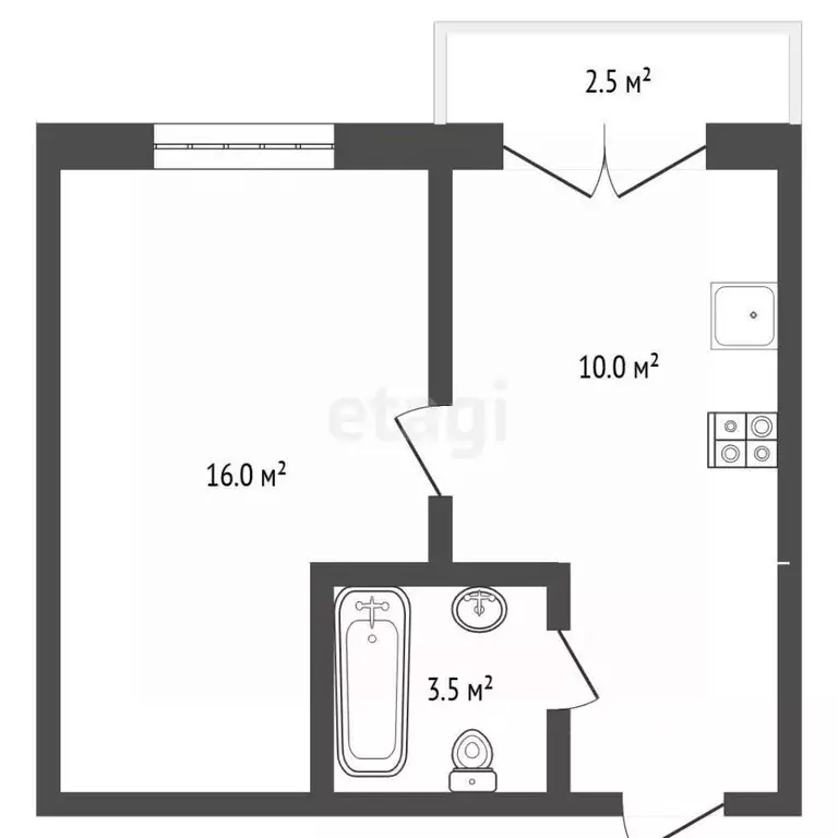 1-к кв. Краснодарский край, Геленджик Крымская ул., 19к11 (37.0 м) - Фото 2
