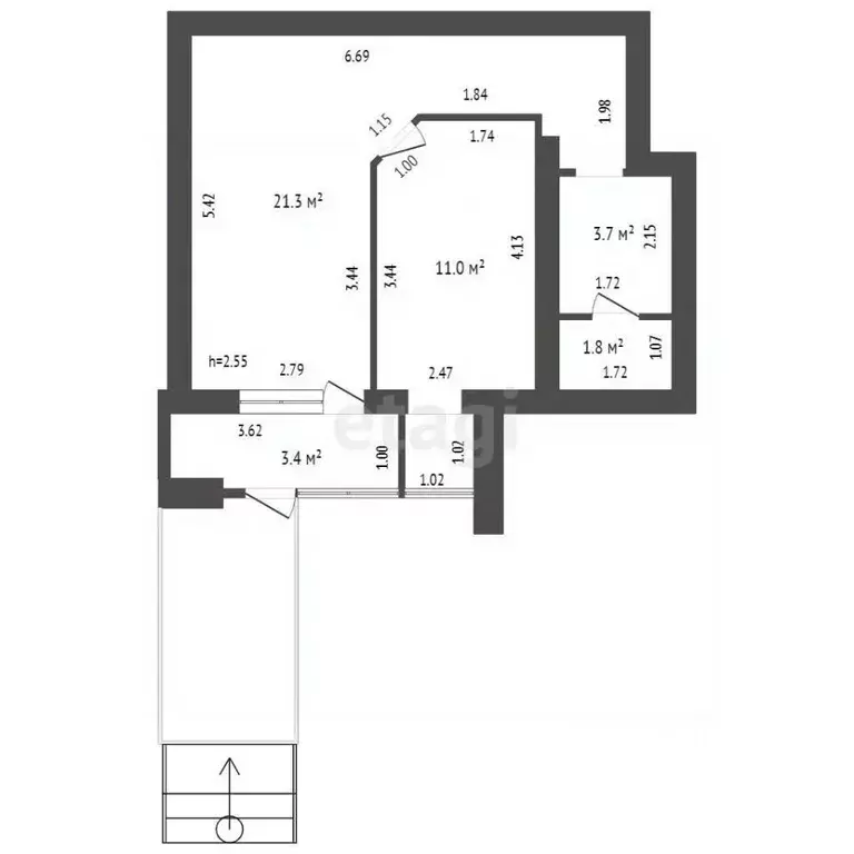 Помещение свободного назначения в Башкортостан, Стерлитамак ... - Фото 2