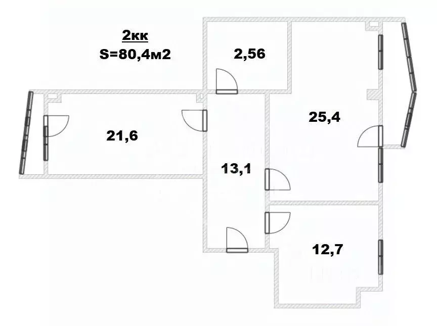 2-к кв. Калининградская область, Калининград Автомобильная ул., 19 ... - Фото 2