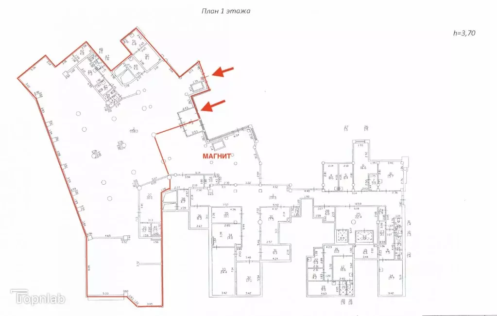 Помещение свободного назначения в Санкт-Петербург Ждановская ул., 45 ... - Фото 2