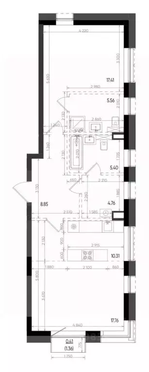 2-к кв. Татарстан, Казань Минтимер жилой комплекс (70.46 м) - Фото 1