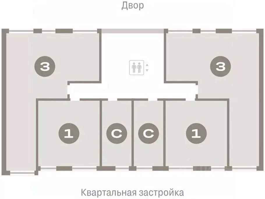 Студия Тюменская область, Тюмень Мысовская ул., 26к1 (24.89 м) - Фото 1