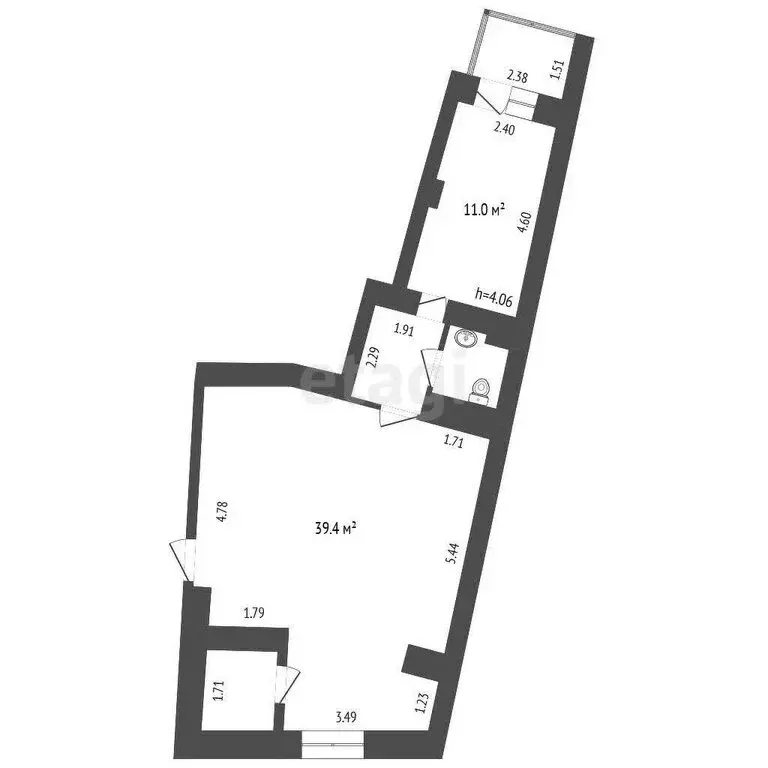 Офис (61 м) - Фото 1