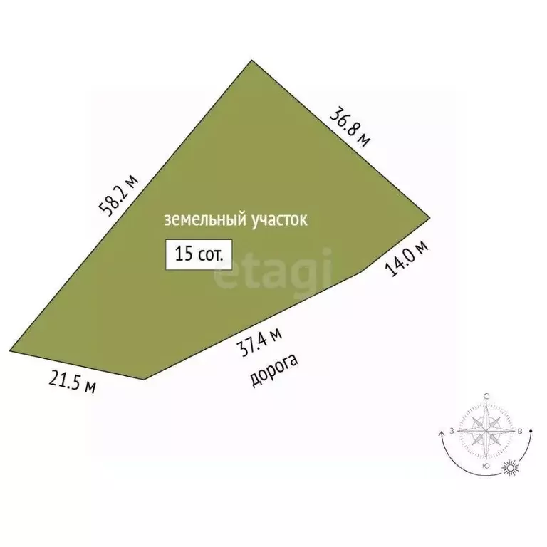 Участок в Саха (Якутия), Якутск ул. Авиаторов (15.0 сот.) - Фото 1