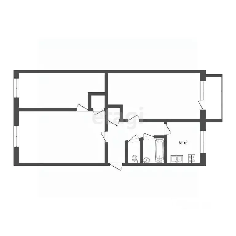 3-к кв. Тюменская область, Тюмень ул. 50 лет Октября, 66 (64.0 м) - Фото 1