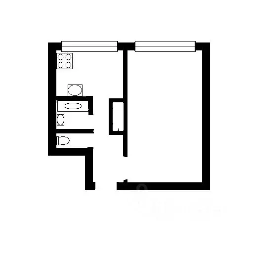 1-к кв. Санкт-Петербург ул. Стойкости, 41К1 (30.3 м) - Фото 2