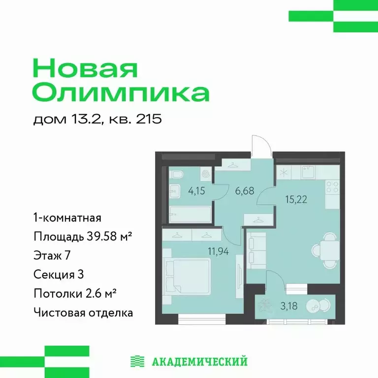 1-к кв. Свердловская область, Екатеринбург ул. Академика Парина, 25 ... - Фото 1