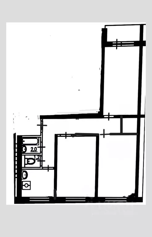 3-к кв. Москва Ореховый бул., 14К1 (58.5 м) - Фото 2