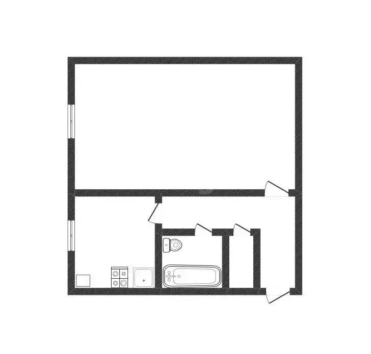 1-комнатная квартира: Нерехта, улица ПМК-1, 5 (32.1 м) - Фото 1