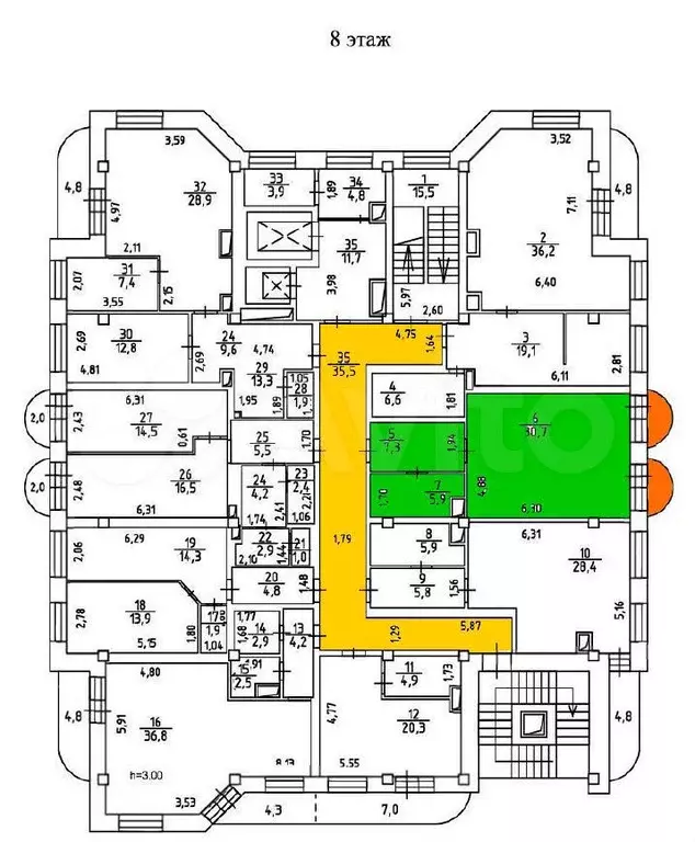 Продам офис в центре, правый берег, 48 м - Фото 0