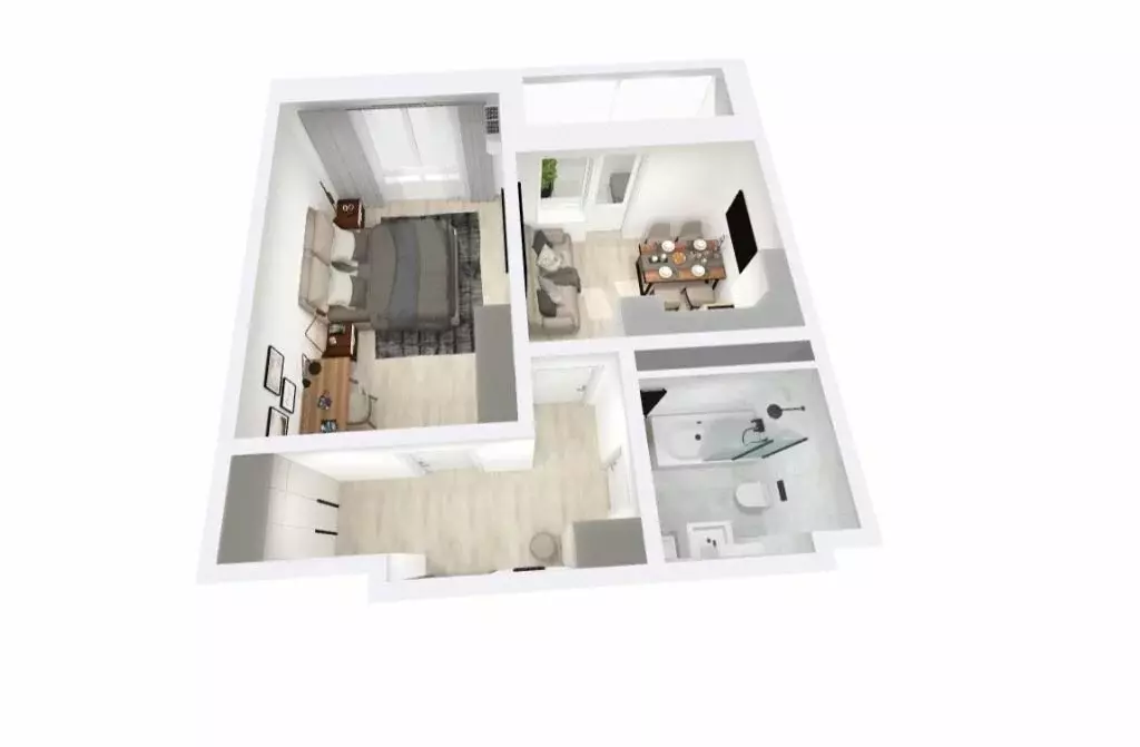 1-комнатная квартира: Тверь, Оснабрюкская улица, 22к1 (46.76 м) - Фото 1