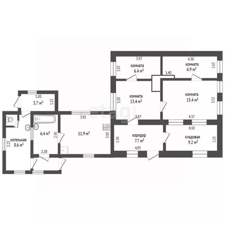 Дом в Ростовская область, Таганрог ул. Дзержинского (97 м) - Фото 2