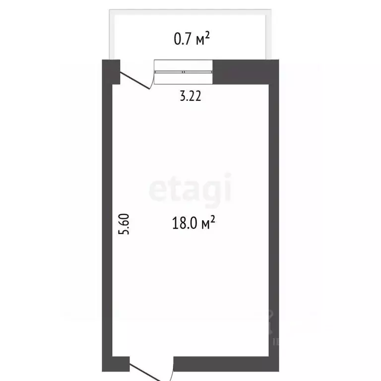 1-к кв. Крым, Алушта пер. Туристов (18.0 м) - Фото 0