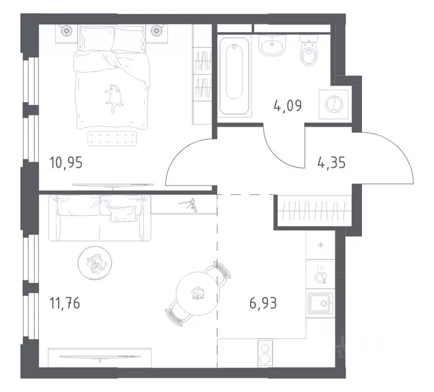 1-к кв. Московская область, Королев Юбилейный мкр, Космический Квартал ... - Фото 1