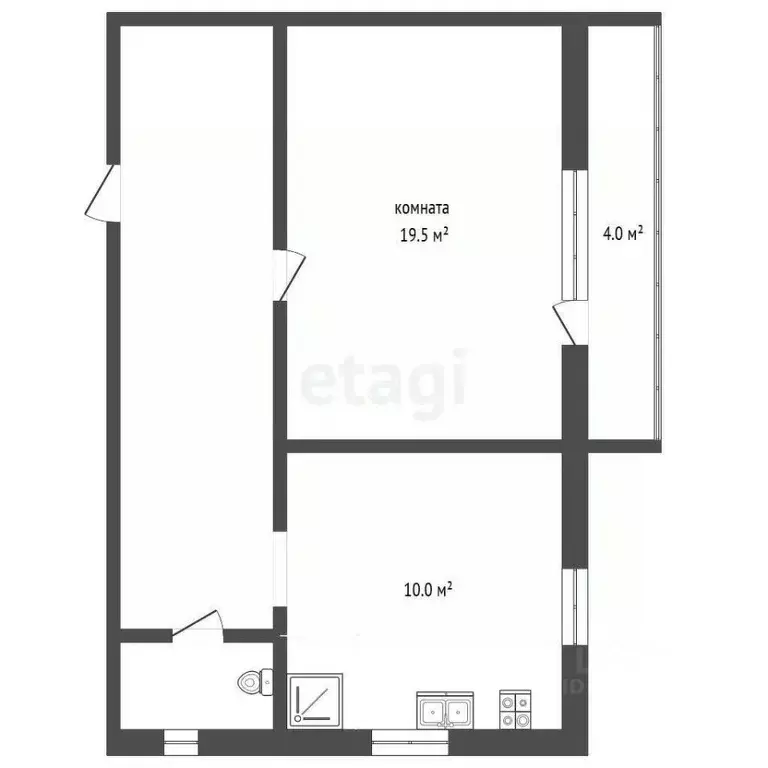 1-к кв. Вологодская область, Великий Устюг Пионерская ул., 25А (38.4 ... - Фото 2