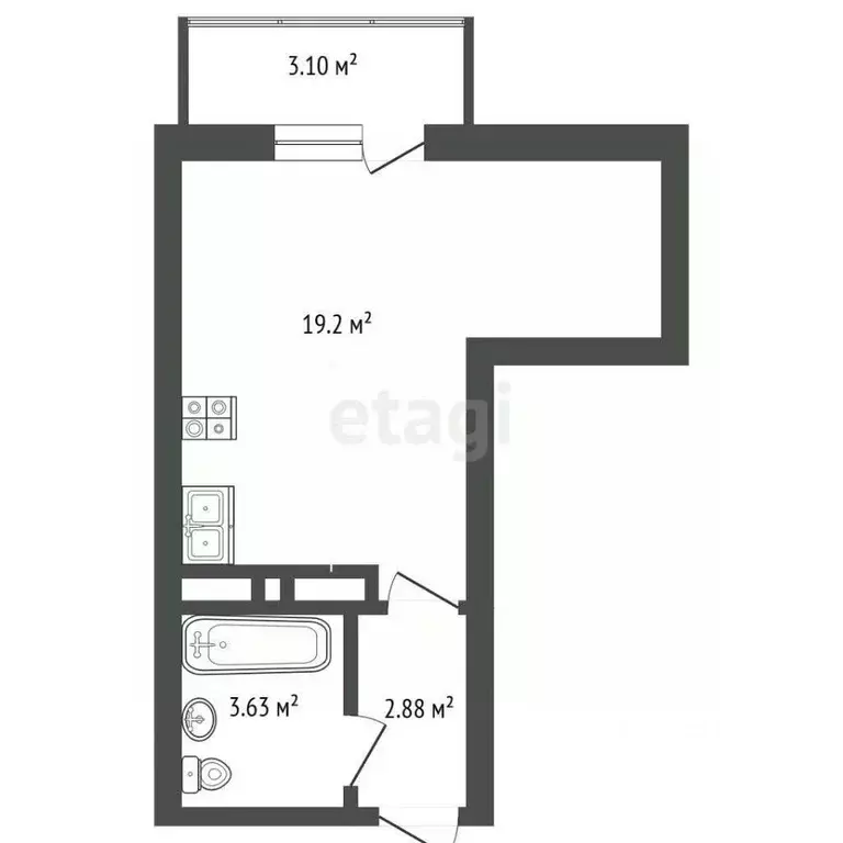 1-к кв. Ярославская область, Ярославль ул. Строителей, 18 (28.0 м) - Фото 1