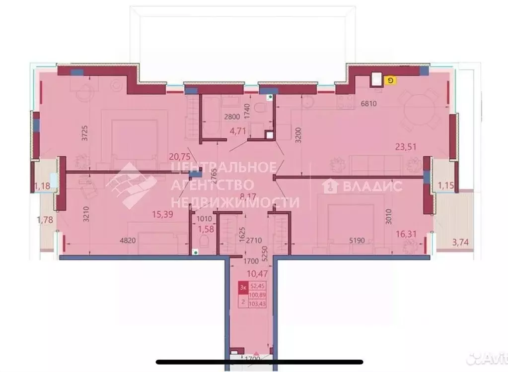 3-к кв. Рязанская область, Рязань Московский р-н, ул. Ветеринарная, 19 ... - Фото 2
