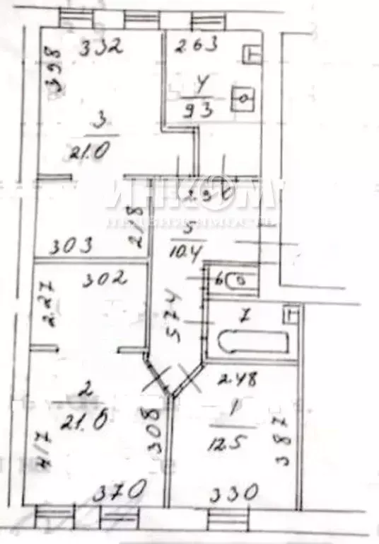 3-к кв. Москва пер. Колокольников, 6С1 (80.0 м) - Фото 2