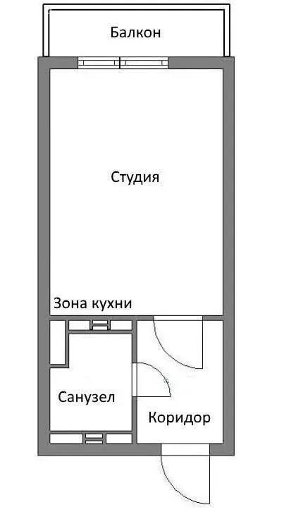 Квартира-студия: Казань, улица Лядова, 10 (13.7 м) - Фото 0