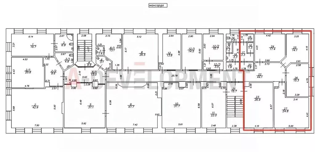 Офис в Татарстан, Казань ул. Шигабутдина Марджани, 24 (25 м) - Фото 1