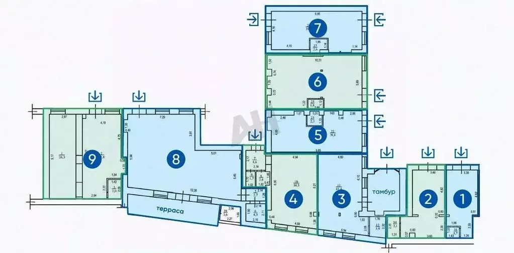 Помещение свободного назначения в Москва Долгоруковская ул., 27С1 (67 ... - Фото 2