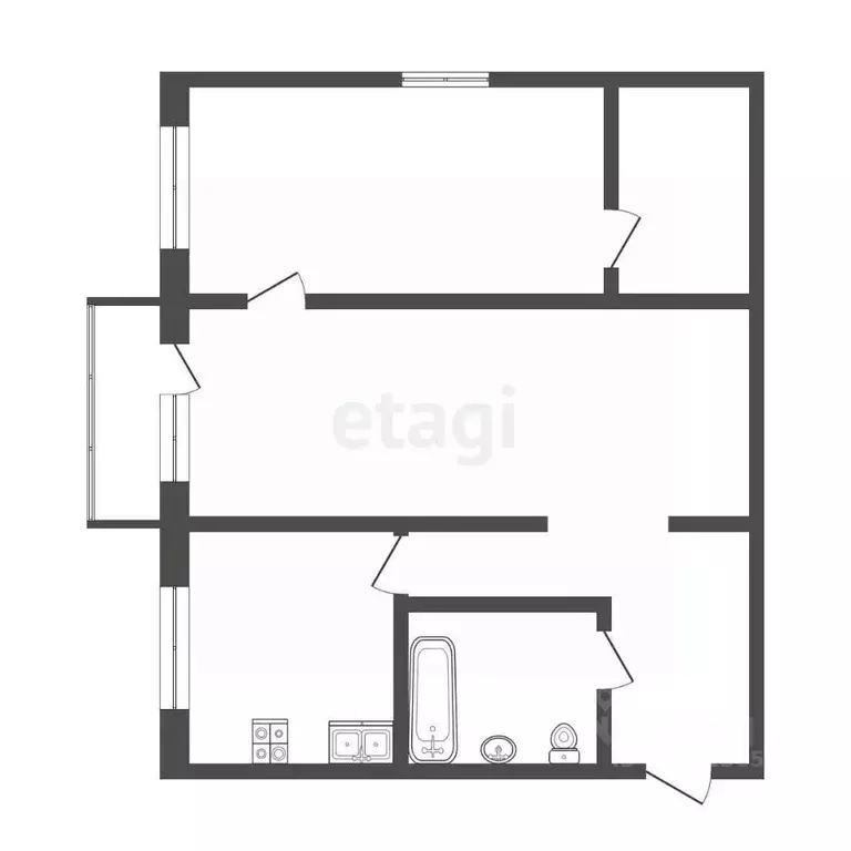 2-к кв. Челябинская область, Троицк просп. Культуры, 8А (40.1 м) - Фото 2
