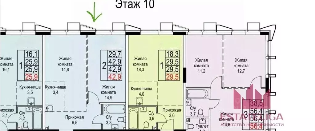1-к кв. Москва Новоостаповская ул., 20 (42.9 м) - Фото 1
