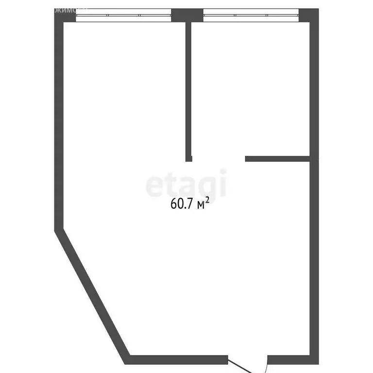 Офис (60.7 м) - Фото 0