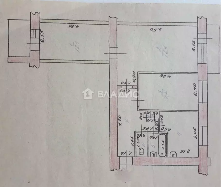 3-к кв. Алтайский край, Бийск ул. Петра Мерлина, 2 (59.3 м) - Фото 2