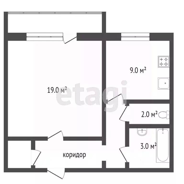 1-к кв. Челябинская область, Челябинск ул. Трашутина, 11 (40.0 м) - Фото 2