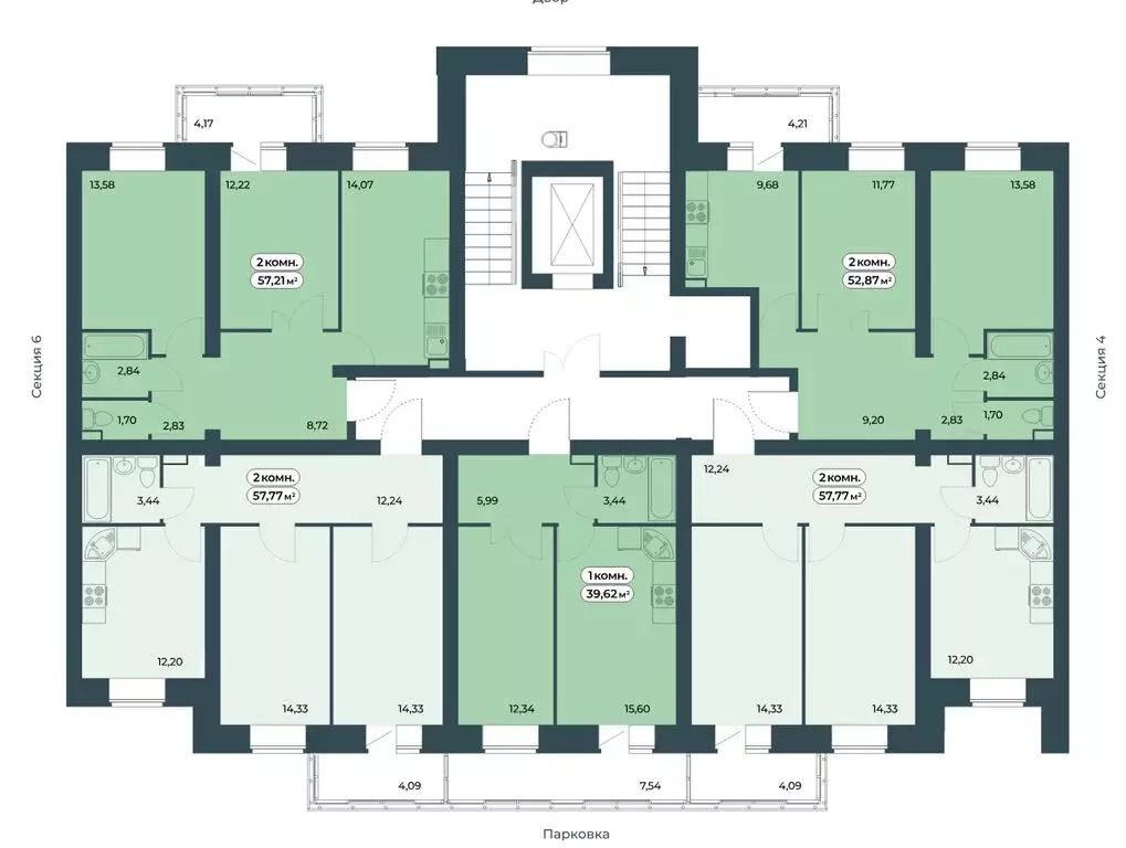 1-комнатная квартира: Красноярск, улица Светлова, 25 (39.89 м) - Фото 1