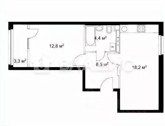 1-к кв. Нижегородская область, Нижний Новгород ул. Новокузнечихинская, ... - Фото 2