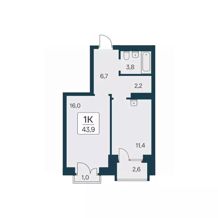 1-к кв. Новосибирская область, Новосибирск Расцветай на Красном жилой ... - Фото 1