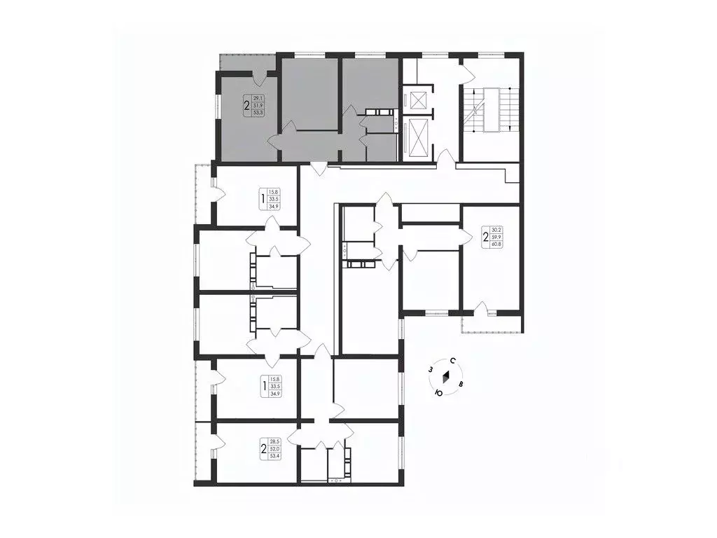 2-к кв. Воронежская область, Воронеж Первое Мая мкр, Май жилой ... - Фото 1