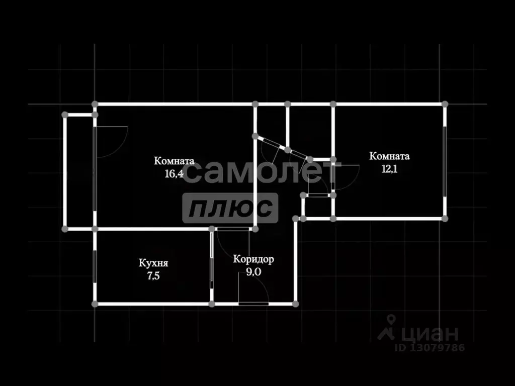 2-к кв. Забайкальский край, Чита ул. Курнатовского, 38 (50.5 м) - Фото 2