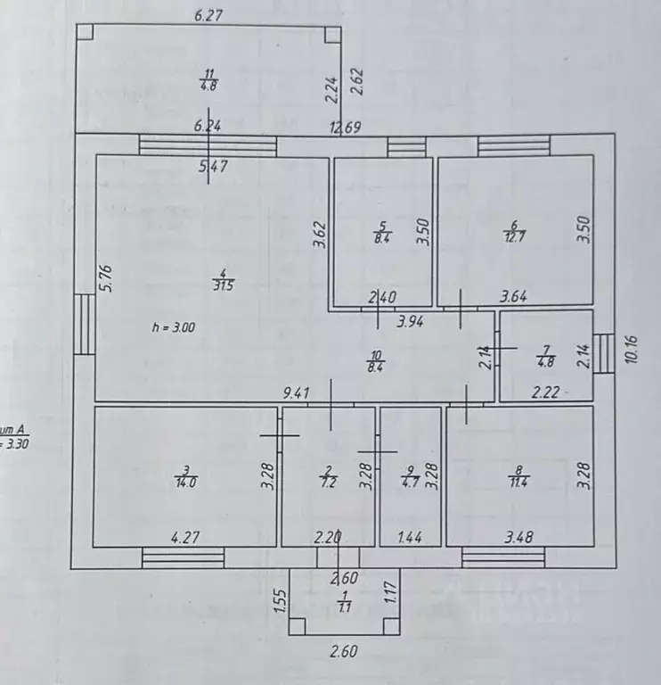 Дом в Татарстан, Лаишевский район, с. Сокуры, Новые Сокуры- 3 кп  (110 ... - Фото 2