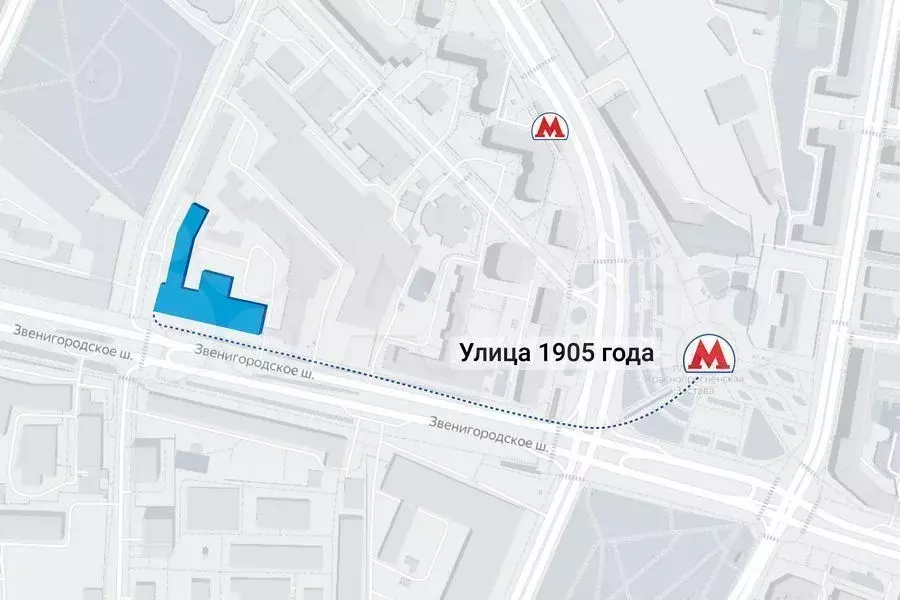 Аренда ПСН 336.2м у м.Улица 1905 года на трафике - Фото 0