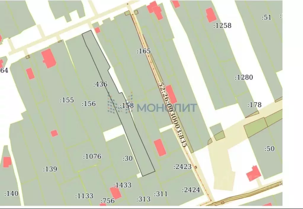 Участок в Нижегородская область, Нижний Новгород с. Федяково,  (22.0 ... - Фото 2