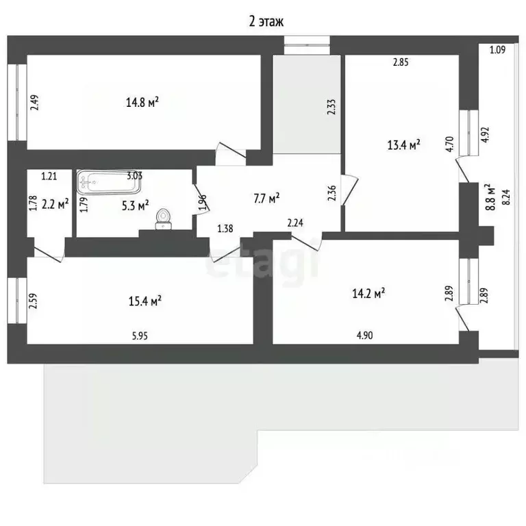 Дом в Челябинская область, Чебаркульский муниципальный округ, д. ... - Фото 2