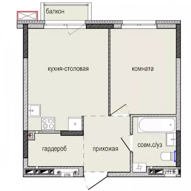 1-к кв. Удмуртия, Ижевск Культбаза жилрайон, 8-й мкр, Ежевика жилой ... - Фото 0